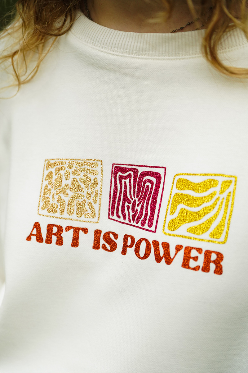 sweat-shirt-femme-marquage-art-is-power